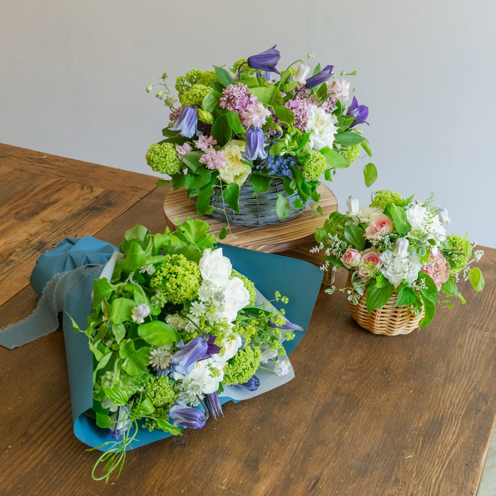 クレマチスのギフトをオーダーするならFlower&Plants tette │ 「手から手へ、想いを運ぶフラワーショップ」【板橋駅徒歩4分】【熟練フローリスト夫婦が運営】【最短2営業日で発送】【24時間365日注文OK】【ギフトは3300円〜】フラワーギフトを手から手へ、想いを込めたブーケやアレンジメントで大切な人に感謝と愛情を。シーンや用途に合わせて選びやすい豊富な種