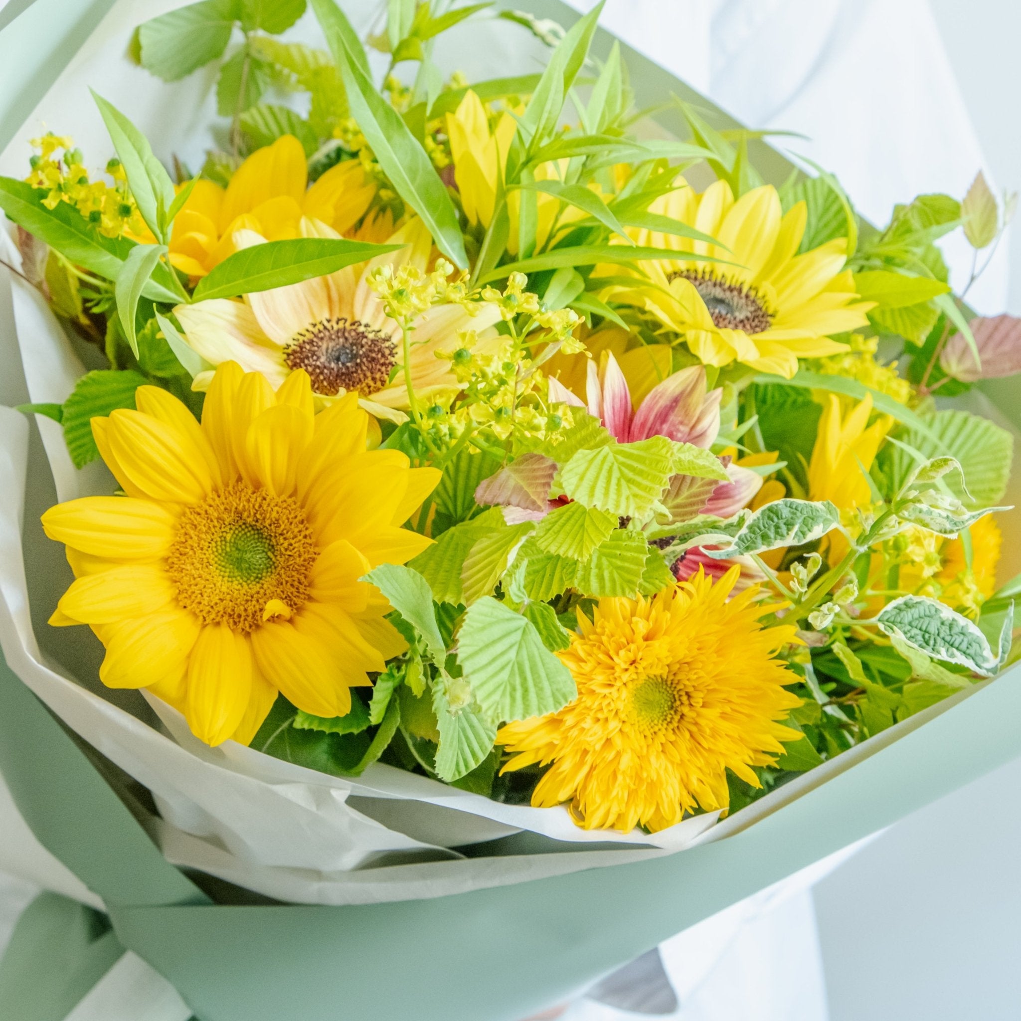 ひまわりのギフトをオーダーするならFlower&Plants tette │ 「手から手へ、想いを運ぶフラワーショップ」【板橋駅徒歩4分】【熟練フローリスト夫婦が運営】【最短2営業日で発送】【24時間365日注文OK】【ギフトは3300円〜】フラワーギフトを手から手へ、想いを込めたブーケやアレンジメントで大切な人に感謝と愛情を。シーンや用途に合わせて選びやすい豊富な種