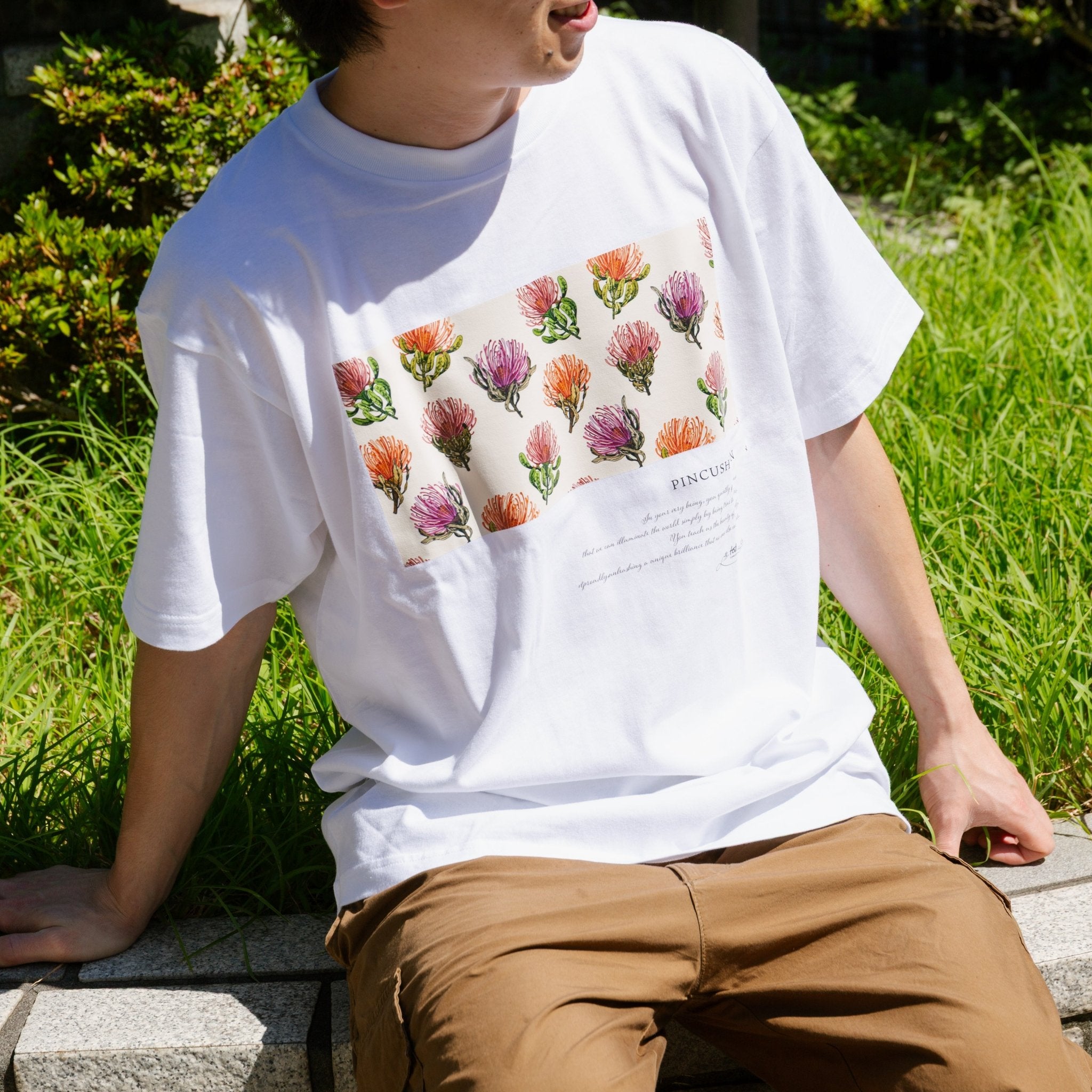 数量限定】tetteオリジナルプリントTシャツならFlower&Plants tette