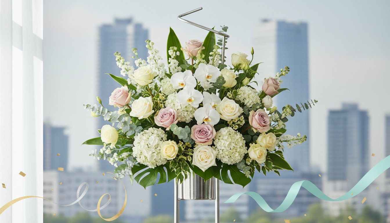 周年祝いを彩る！ワンランク上のおしゃれなスタンド花デザイン5選