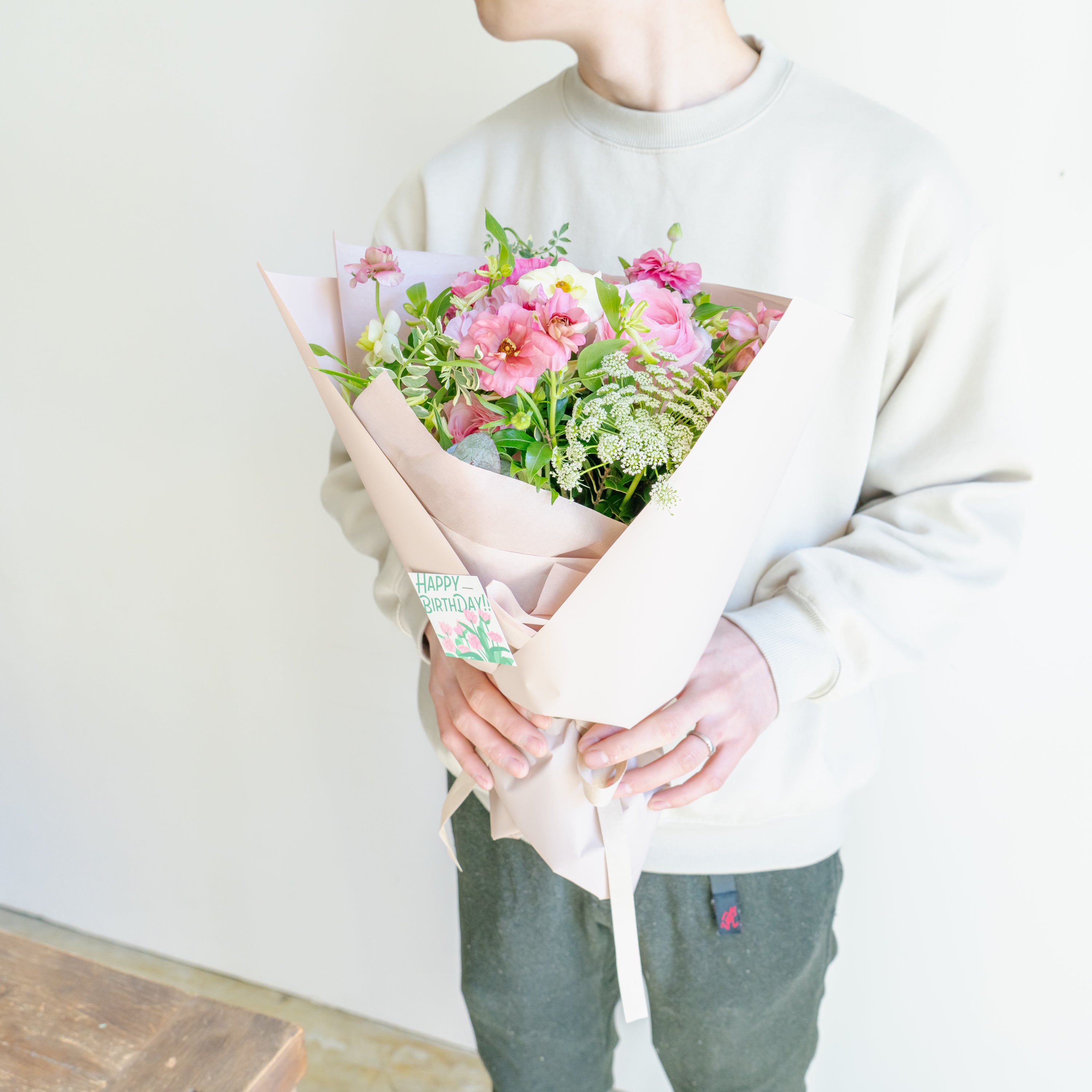 オーダーメイドフラワーブーケならFlower&Plants tette 「手から手へ